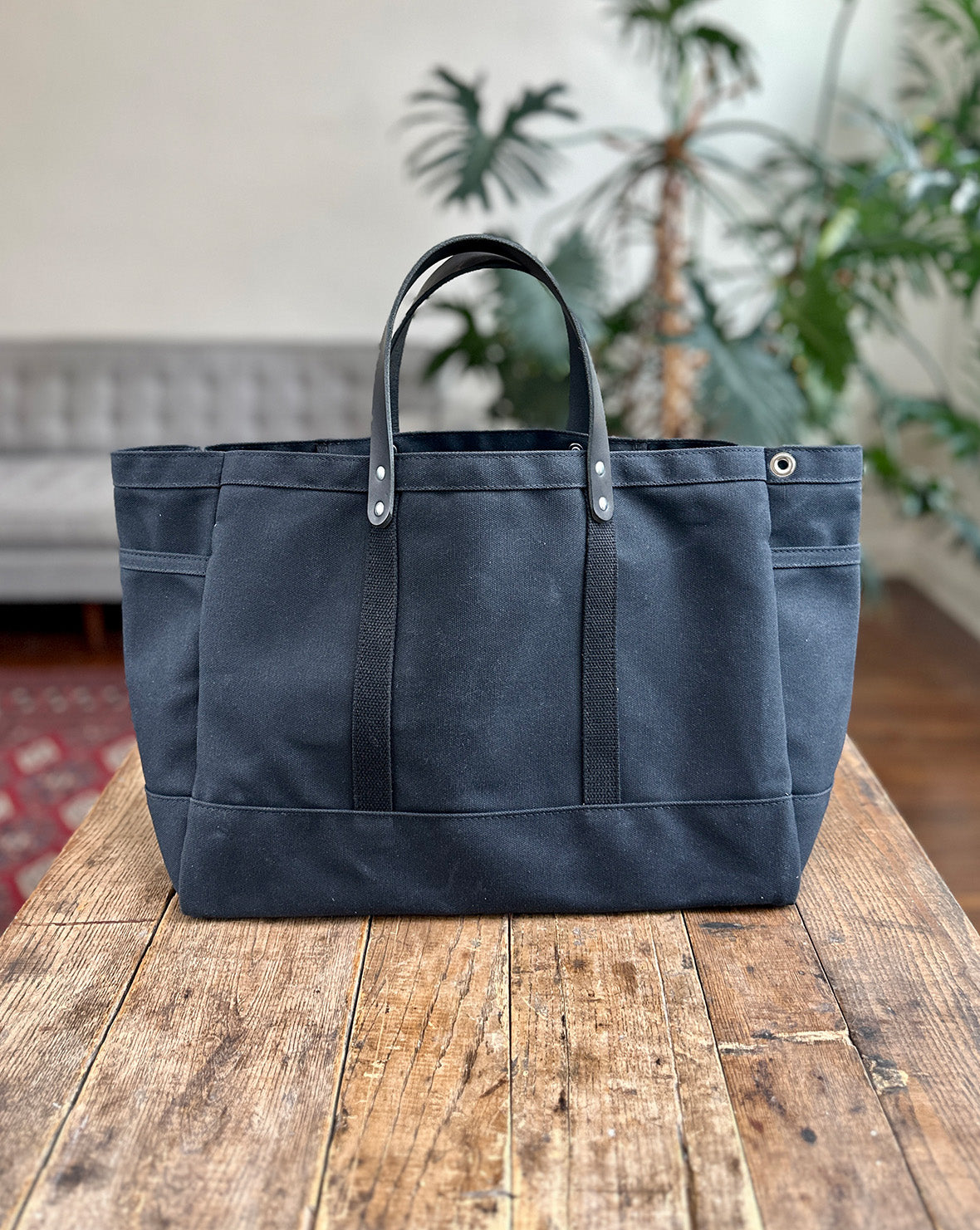 Utility Tote in Wax Canvas & Leather | ARTIFACT | Handmade in 