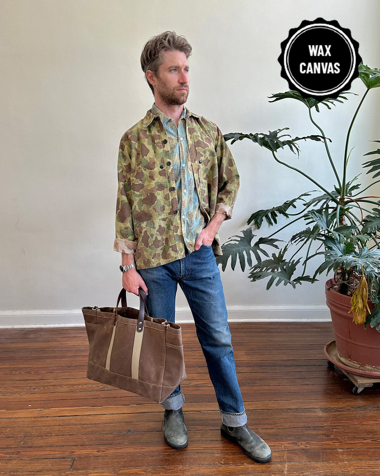 Utility Tote in Wax Canvas