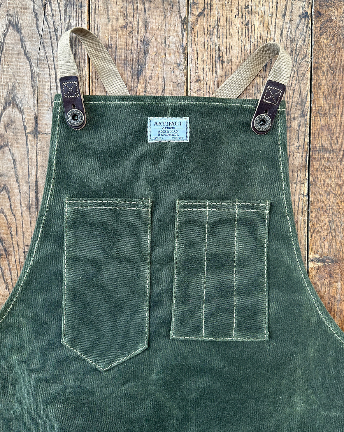 GOOD PRINT 60's〜 VINTAGE WORK APRON USA new Vintage 60s Union Made Sears Work Wear Selvedge Denim full