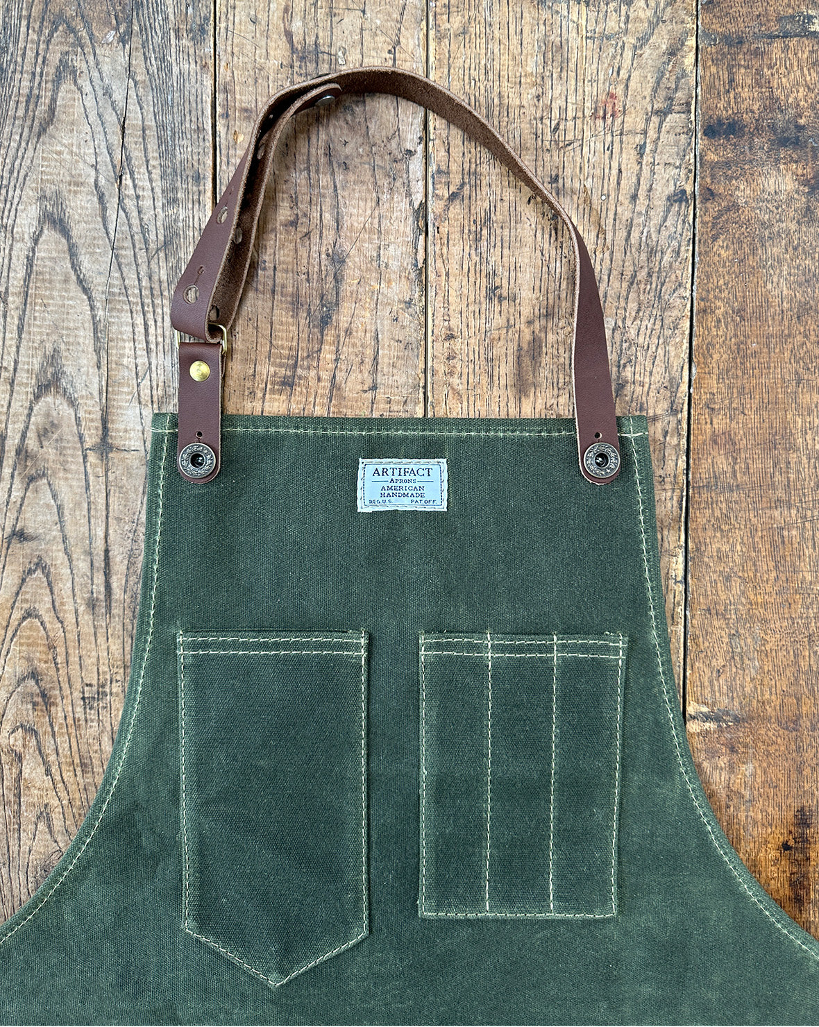 Workshop Apron w/ Removable Leather Strap | ARTIFACT - Made in USA