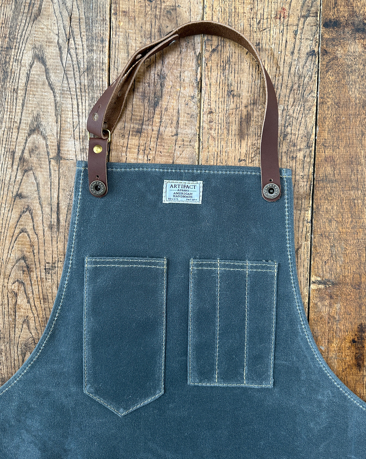 Workshop Apron w/ Removable Leather Strap | ARTIFACT - Made in USA