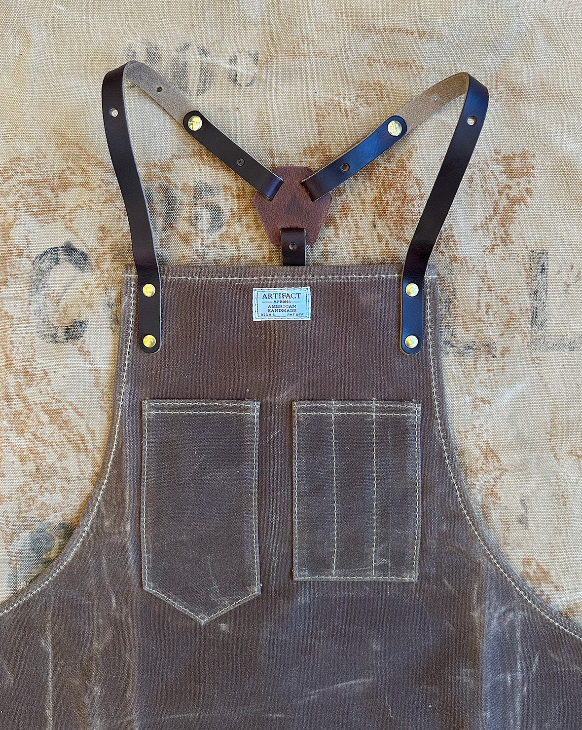Woodworking Workshop Apron w/ Leather Y-Strap | ARTIFACT | Made in USA