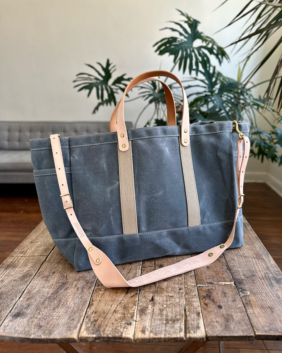 [JILLSTUART]★CANVAS TOOLBOX TOTE BAG JILLSTUART NEW YORK ESSENTIAL CANVAS Brown Pocket Mini