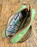 Hip Pack in Upcycled Vintage Rubberized Canvas Sage - SALE