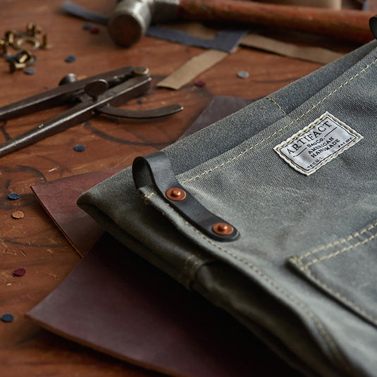 Handmade Waxed Canvas Shop Aprons
