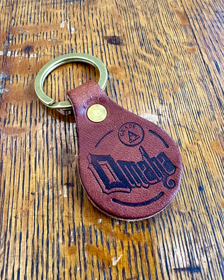 Omaha Leather Key Fob