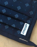 Indigo Foulard Mask - Detail