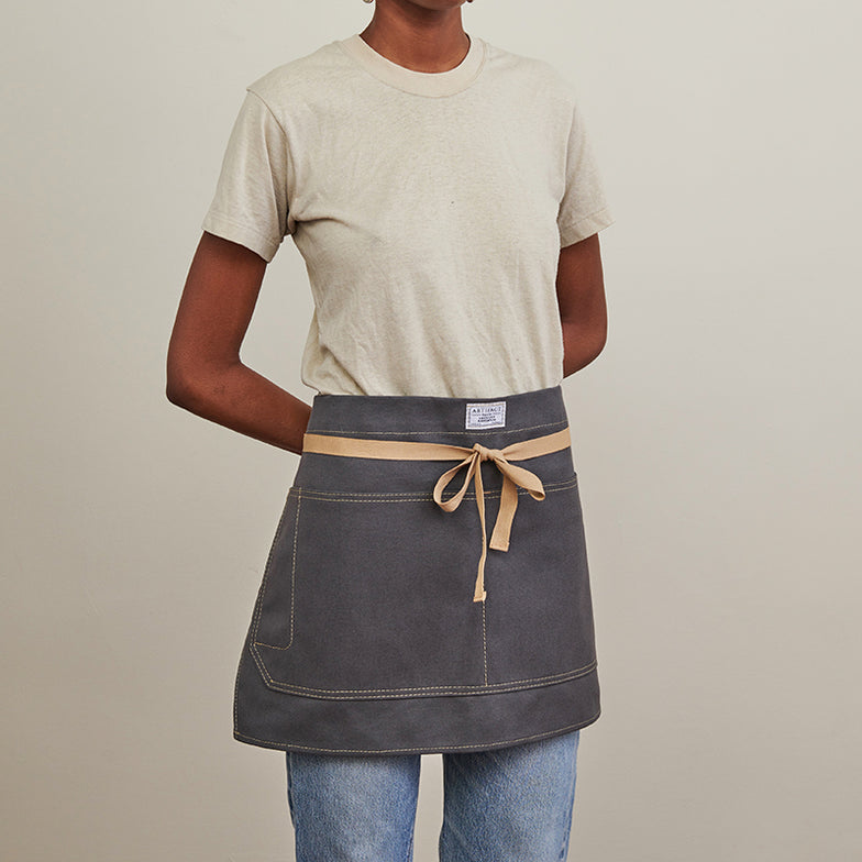 Slate Duck Waist Apron - Made in USA