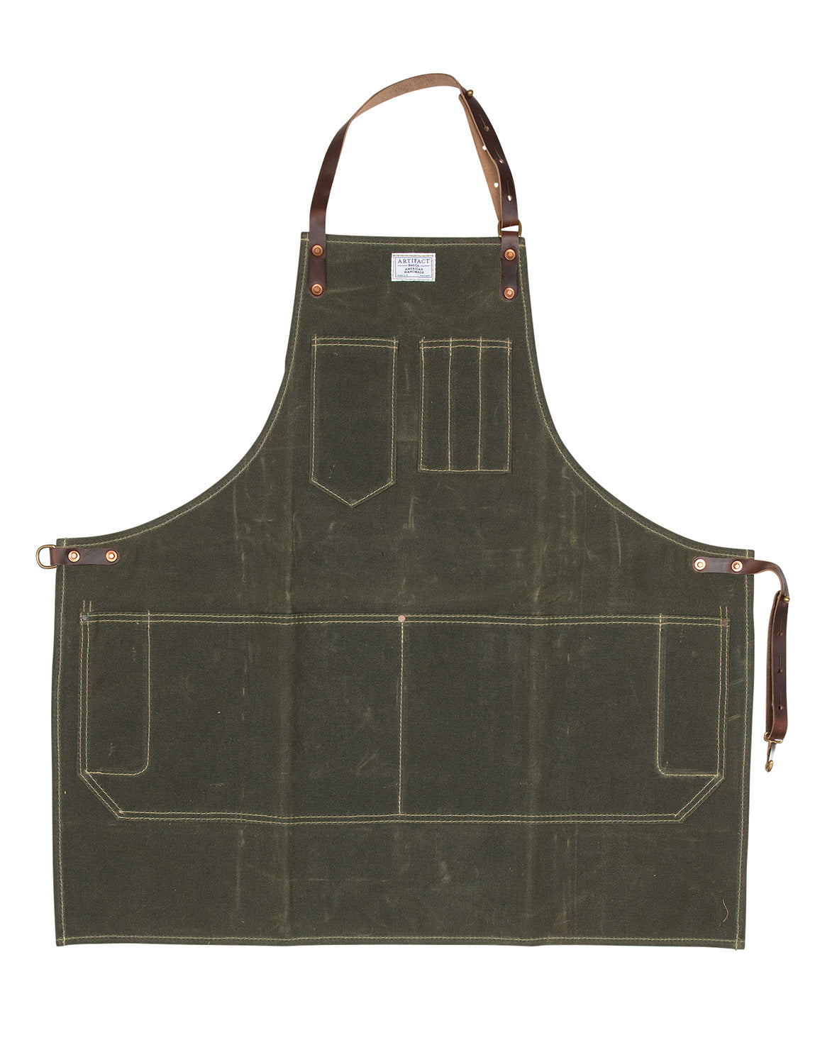 MDHAND Woodworkng Apron, Heavy Duty Waxed Canvas Workng Tool Apron