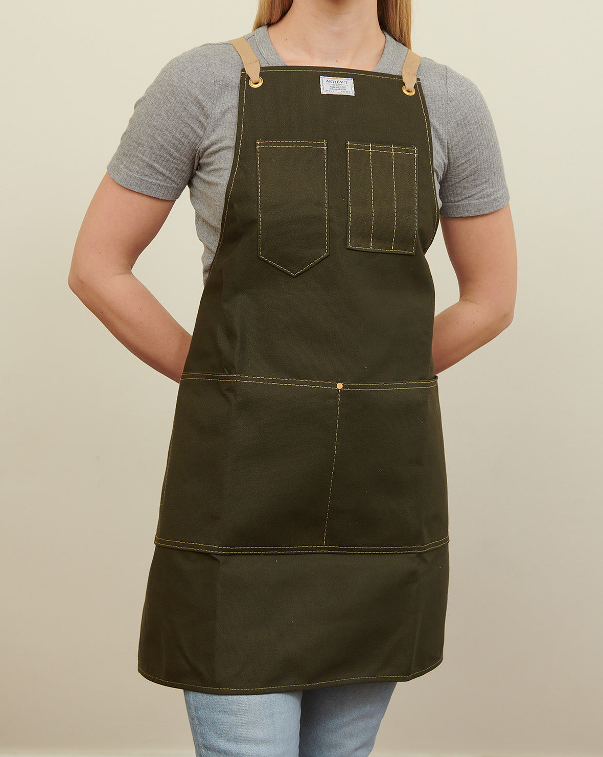 Workshop Apron w/ Cross-Back Cotton Ties | ARTIFACT | Made in USA