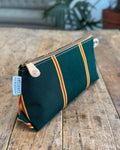 Zip Pouch in Green Repp Stripe