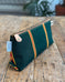 Zip Pouch in Green Repp Stripe
