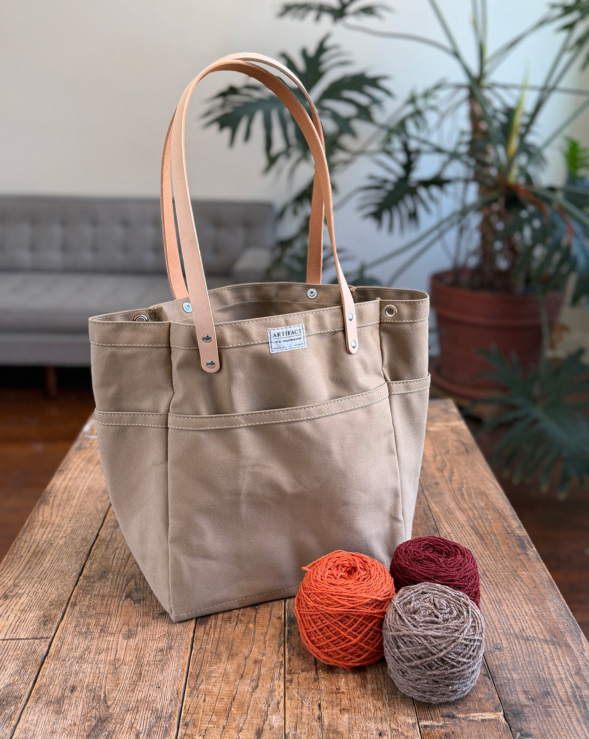 Knitting & Crochet Project Tote Bag - Studio Made