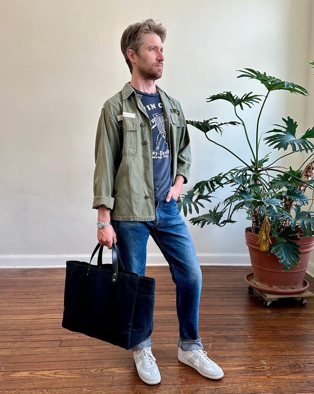 Garden & Tool Tote in Wax Canvas & Leather | ARTIFACT | Made in USA