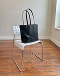 Black Horween Leather Tote - Made in USA
