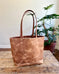 All Leather Tote: Safari Tan - Made to Order