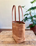 All Leather Tote: Safari Tan - Made to Order