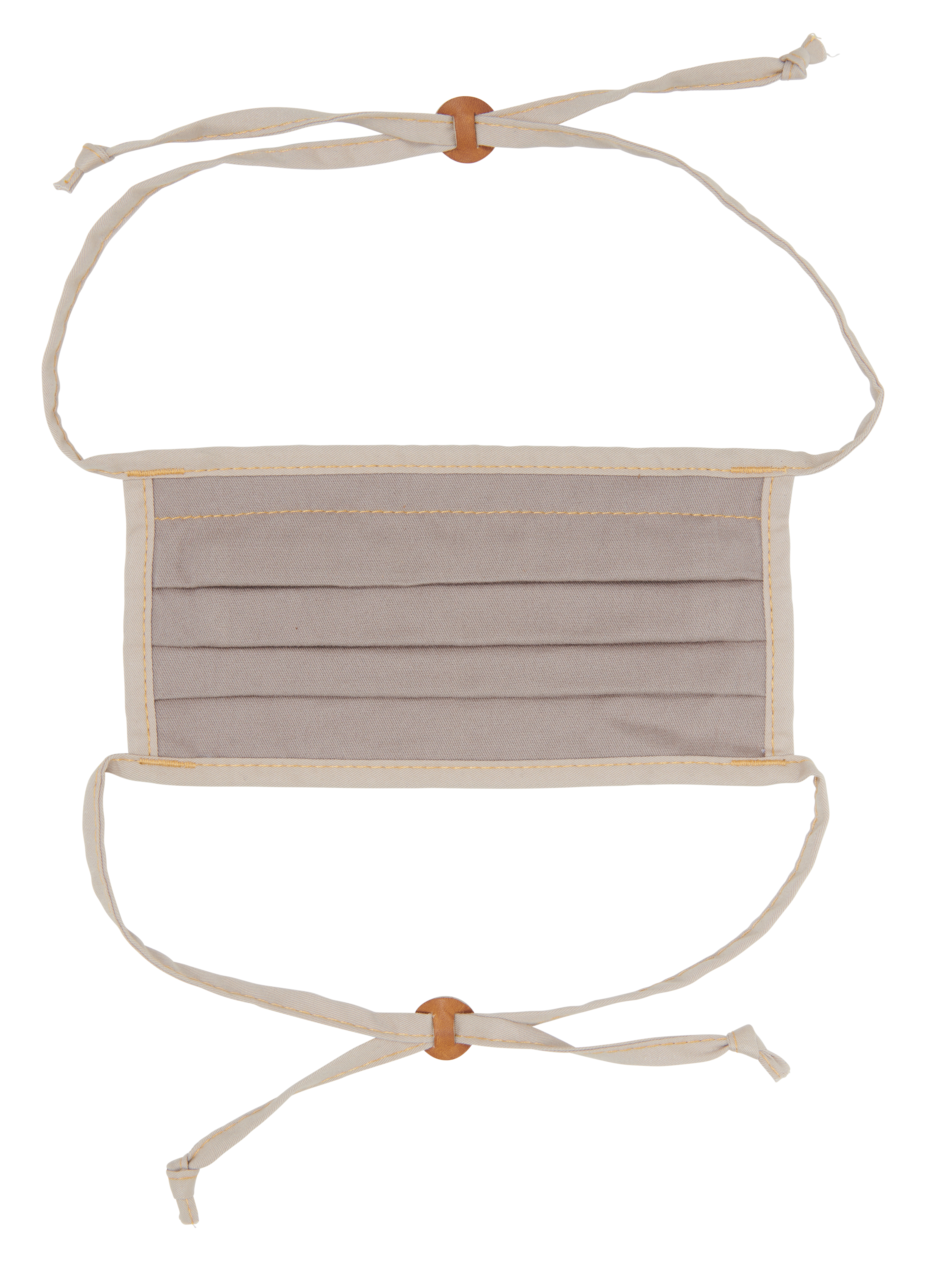 Cotton Mask w/ Ties - Sand • Tan Sliders - SALE