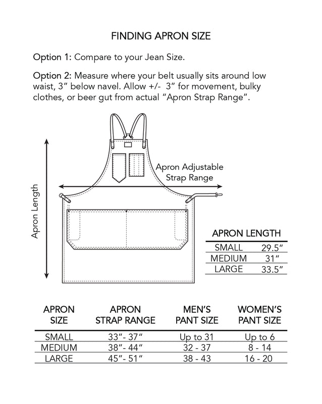Woodworking Workshop Apron w/ Leather Y-Strap | ARTIFACT | Made in USA