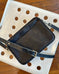 Leather Crossbody Handbag: Black
