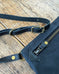 Black Wax Canvas Zipper Detail 