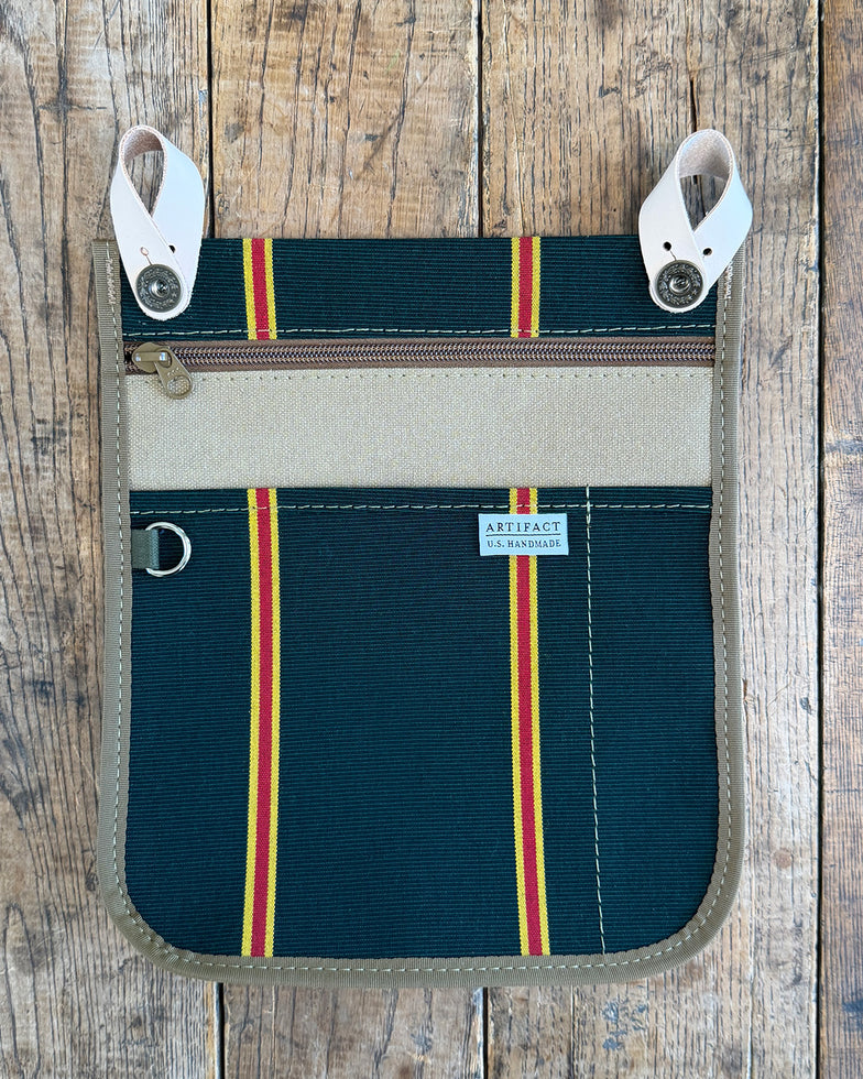 Project Bag Organizer - Green Repp Stripe