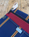 Project Bag Organizer - Navy Repp Stripe