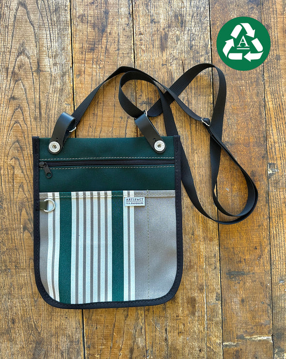 Slim Crossbody Bag & Tote Organizer in Upcycled Materials