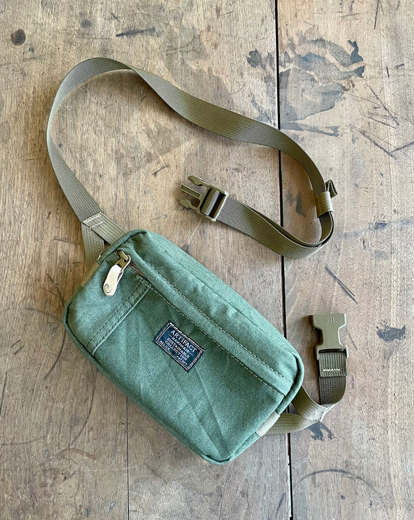 Hip Pack Fanny Pack in Vintage Upcycled WWII Shelter Half