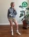 Hip Pack in Upcycled Vintage Rubberized Canvas