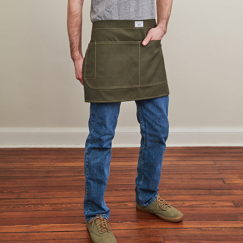 Grill Apron, Waxed Canvas & Leather, ARTIFACT