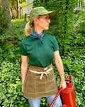 Tan Waxed Canvas Waist Apron - Made in USA