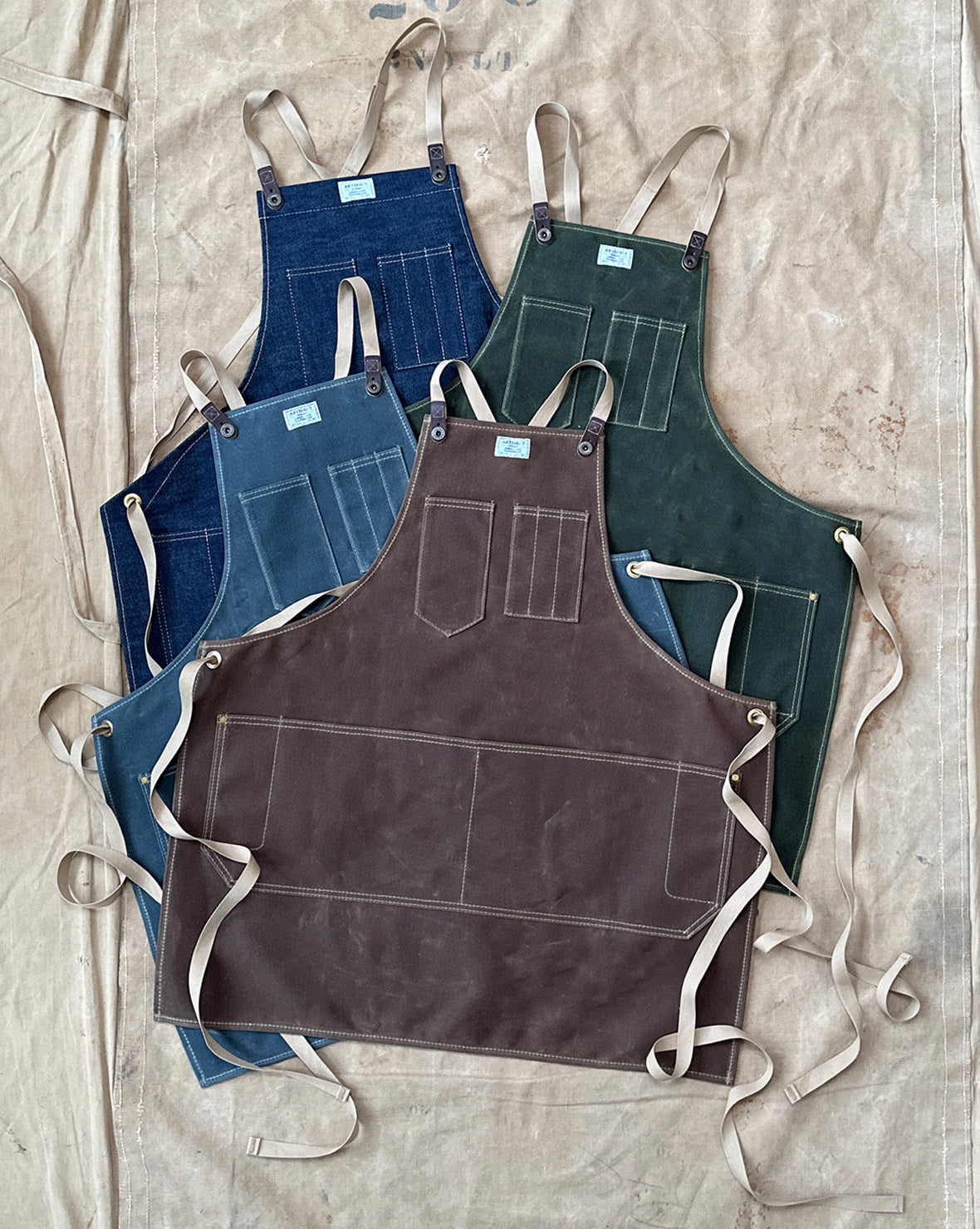 Workshop Apron w/ Cross-Back Ties | ARTIFACT - Made in USA
