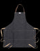 Workshop Apron w/ Removable Leather Strap in Cone Mills Denim