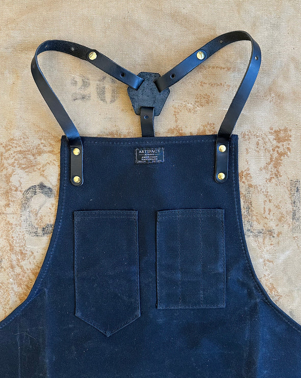 Woodworking Workshop Apron w/ Leather Y-Strap | ARTIFACT | Made in USA