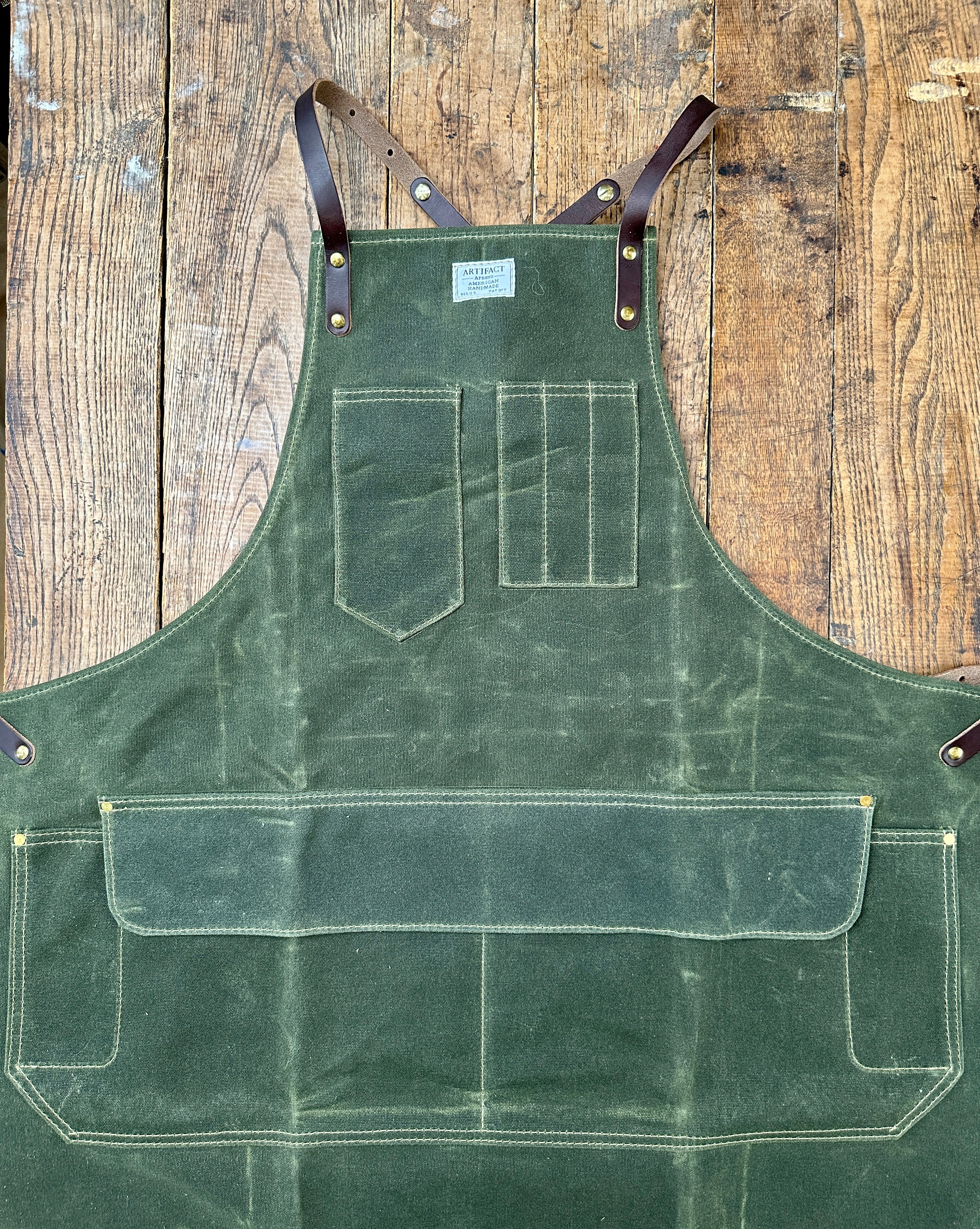 Lower Pocket Flap For Woodworking Apron | ARTIFACT | Made in USA