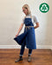 Ceramicist Pottery Split Leg Apron in Organic Canvas