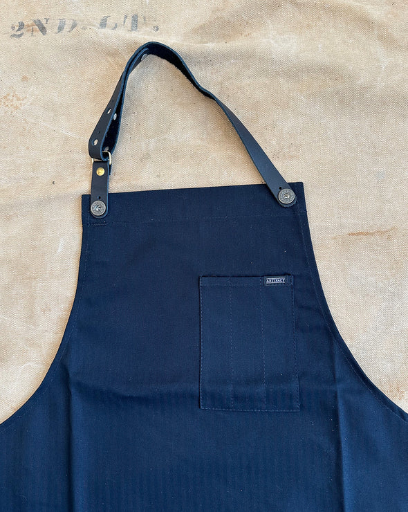 Cooking Chef Apron w/ Removable Leather Strap