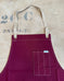 Wine Chef Apron in Cotton Twill - SALE