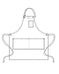 Garden Apron in Waxed Canvas in XL - SALE