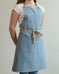 Certified Organic Canvas Apron in Powder Blue - SALE