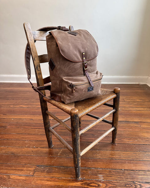 Rucksack Backpack in Waxed Canvas & Leather | ARTIFACT | Made in USA
