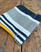 Squeeze Pouch in Up-Cycled Awning - Mercantile Stripe