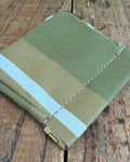 Squeeze Pouch in Up-Cycled Awning - Pistachio