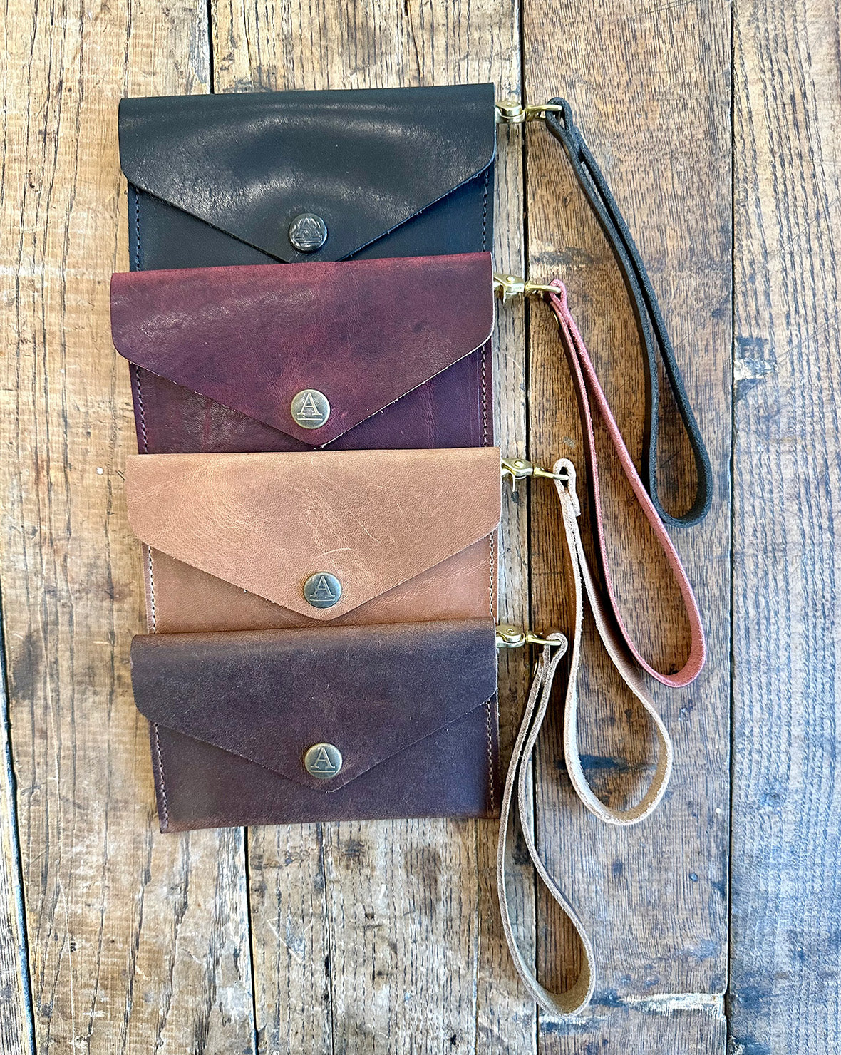 Leather Envelope Snap Wallet | ARTIFACT | Handmade in Omaha, NE