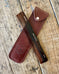 Tortoise Shell Comb w/ Leather Snap Case