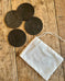 Vintage Laurel Wreath Leather Coaster Set - SALE