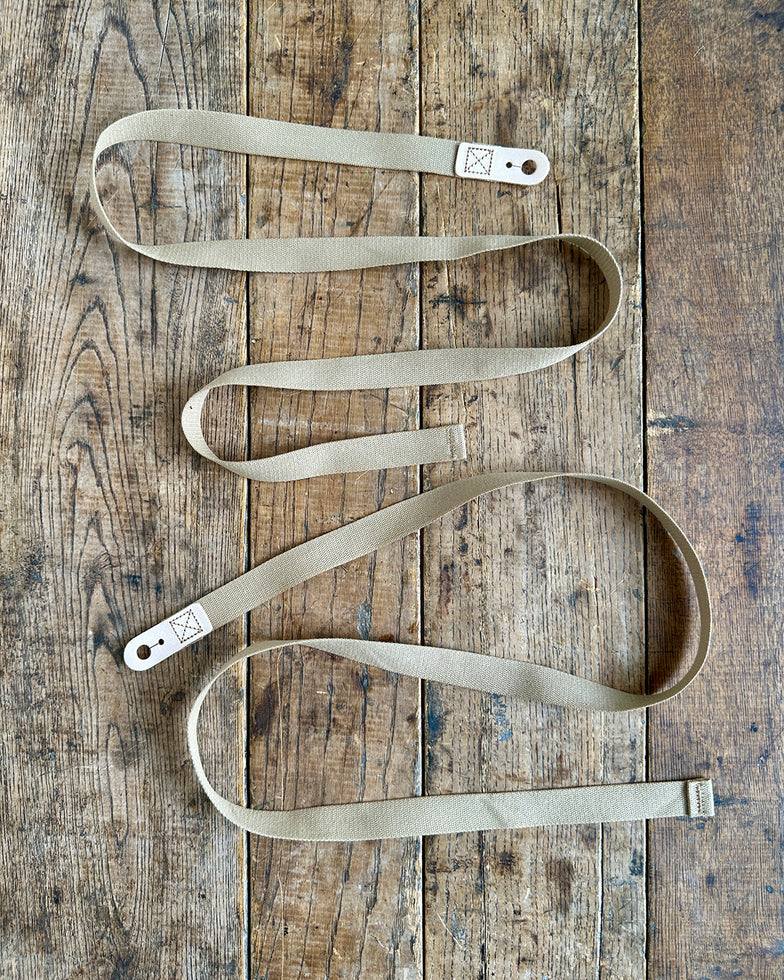 Tan Cotton w/ Natural Veg Tan Leather