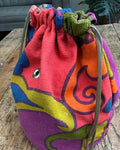 Yarn Skein Sack in Up-Cycled Psychedelic