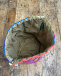 Yarn Skein Sack in Up-Cycled Psychedelic